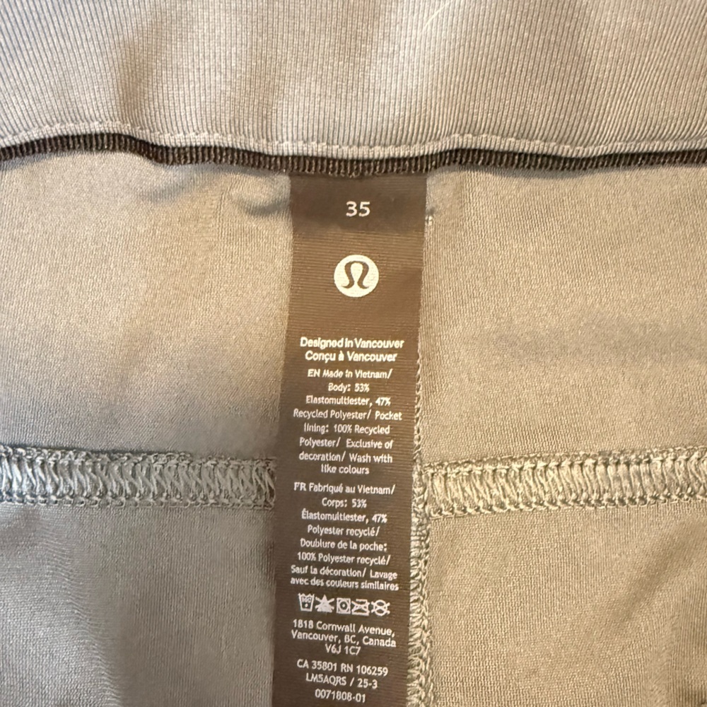 Lululemon ABC Slim-Fit 5 Pocket Pant 30L Warpstreme Gray Size 35 Men - Picture 10 of 10
